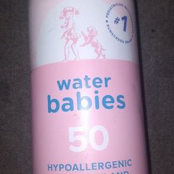 Copper tone Water Babies Sunscreen Lotion