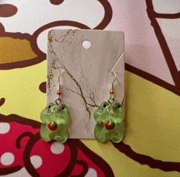 Frog earrings