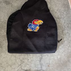 Pair Of KU Car Seat Covers Kansas University