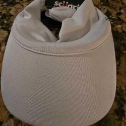 Scunci White Visor New 