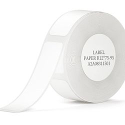 Label Maker Tape White Label