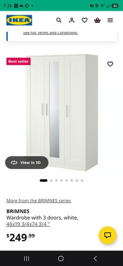 White Brimnes Wardrobe