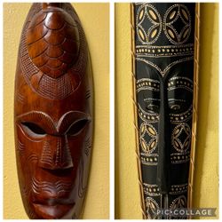 Handmade African Mask Wall Art
