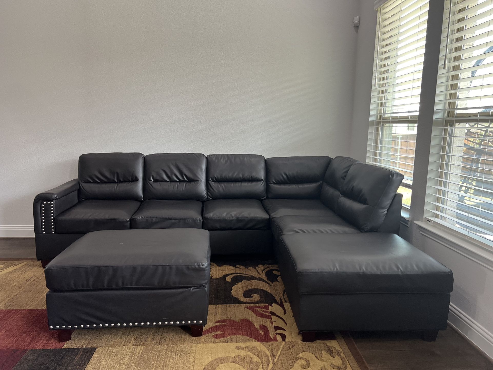 Sectional With Ottoman