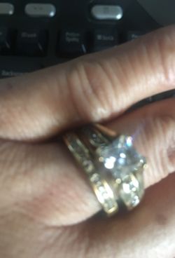 Set de matrimonio cubic zirconia size 8