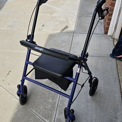 Blue Rollator Walker