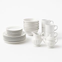 Dish Set for 8 + J&G Meakin Creamer & Sugar