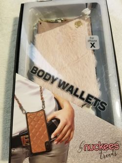 Nuckees body NEW Womens wallet case for iphone X