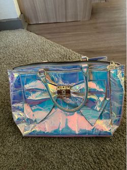 Pink shiny purse