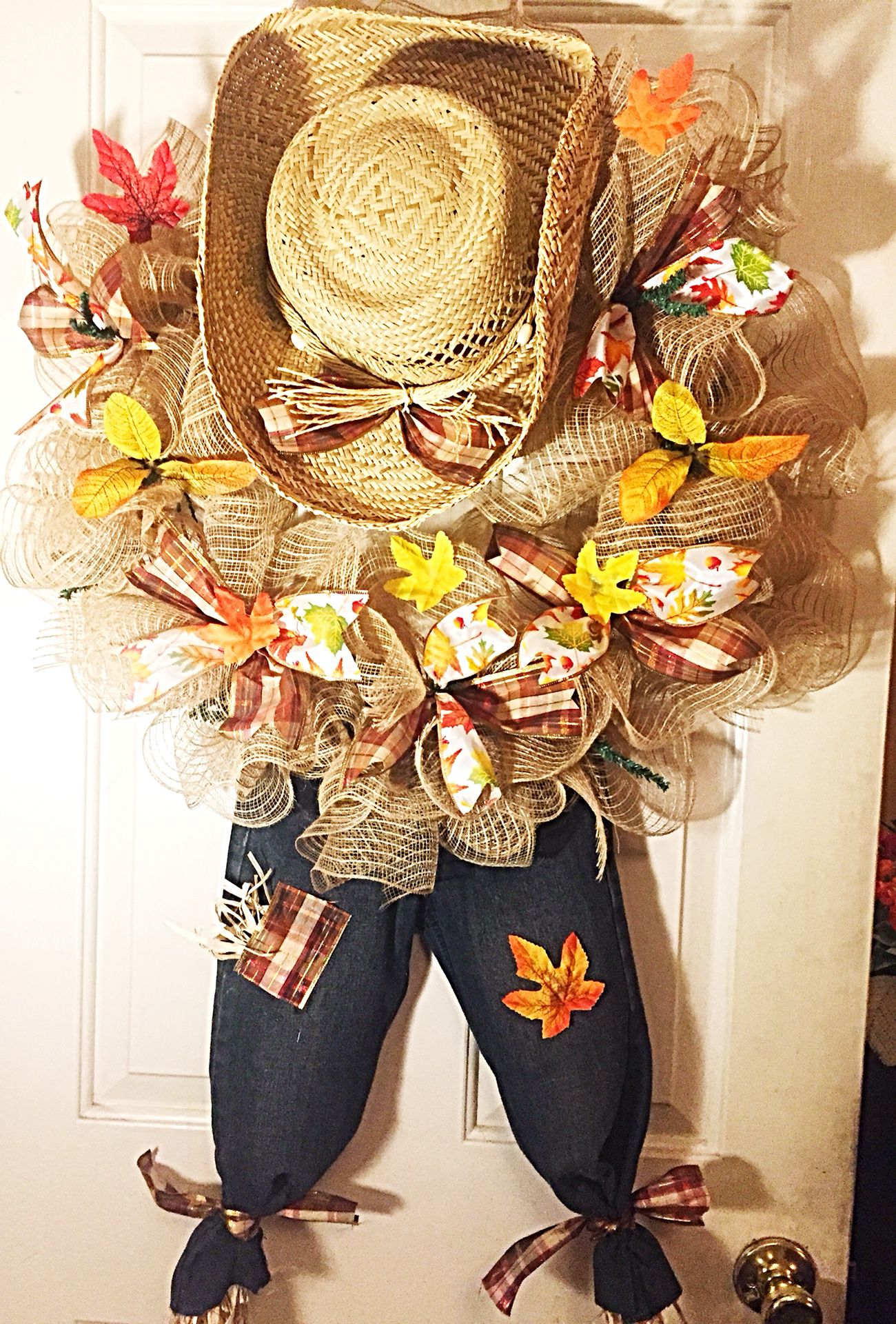Scarecrow wreath