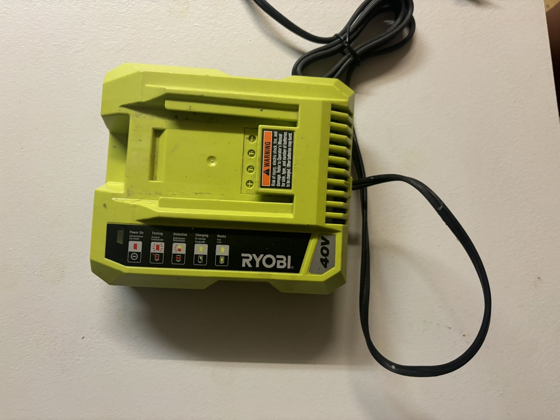 Ryobi 40v Charger