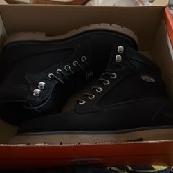 Lugz Women’s Work Boots 9.5 Steel Toe Black