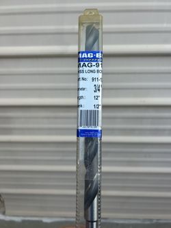 New 3/4” X 12”  1/2” Shank Mag-B Drill bits