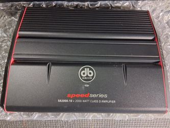 DB DRIVE SPEED SERIES 2000 WATTS AMP