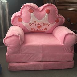 Toddler pink foldable couch