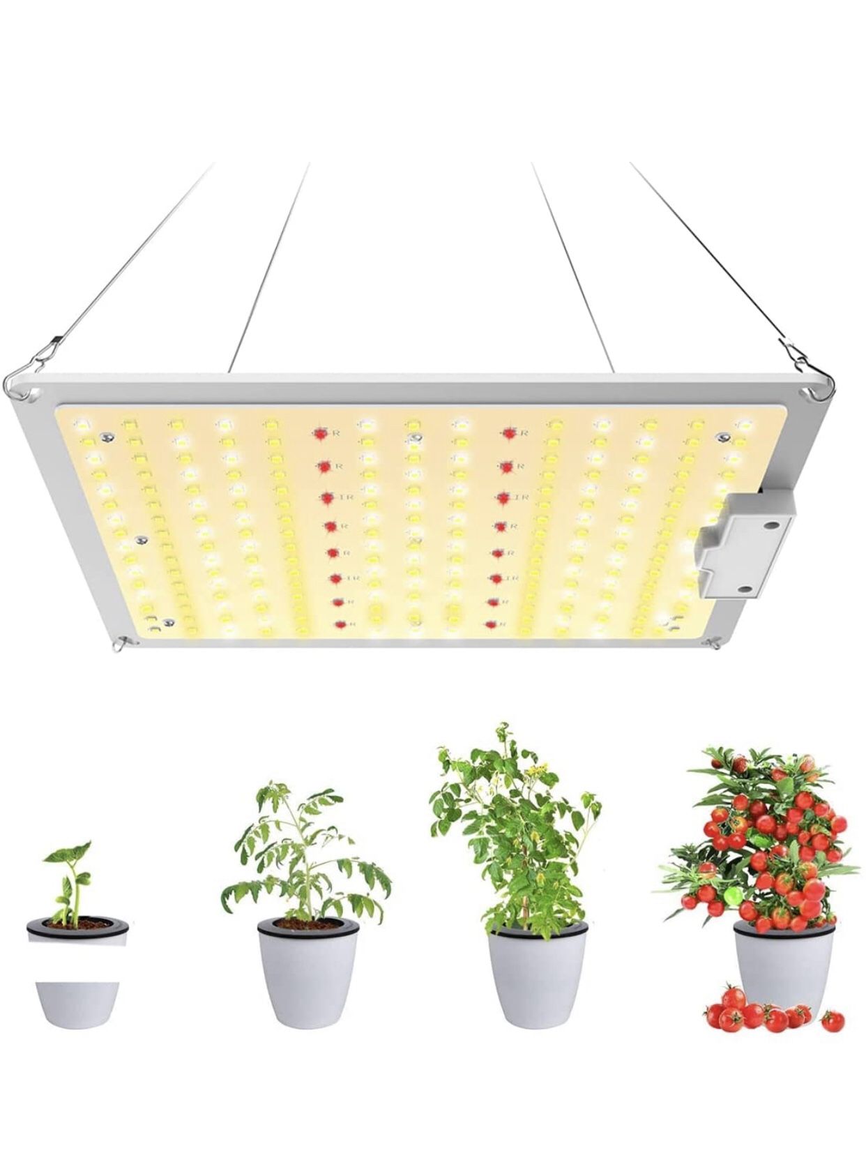 100W LED Grow Light , Dimmable Full-Spectrum Commercial Greenhouse Growing Lamp,Best for Hydroponics Flower, Vegetable Growing, Grow Tent, Indoor Gree