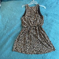 Cute Leopard Print Dress Size Small