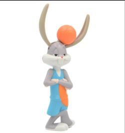 Space Jam Bugs Bunny Basketball Action Figure, Warner Bros McDonald's Bunny Rabbit Toy WORKING 2020