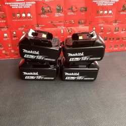 MAKITA 18V LXT LITHIUM-ION HIGH CAPACITY 5.0 AH BATTERY WITH FUEL GAUGE 