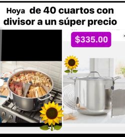 Olla Tamalera Vaporera con divisor y Parrilla Especial $335.00 Capacidad 120 tamales Birria menudo Barbacoa Princess house Ventas finales