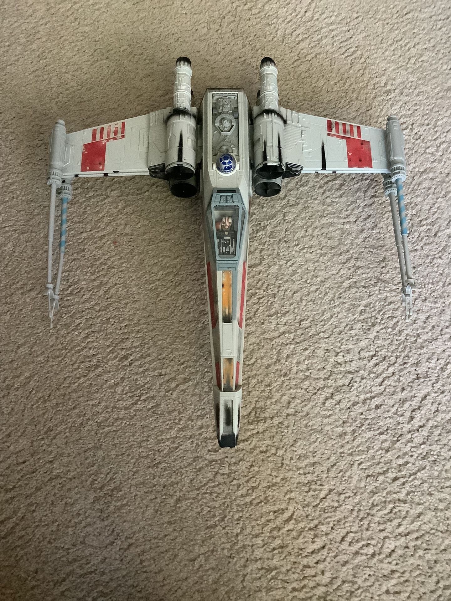 1997 Kenner STAR WARS Electronic Luke Skywalker's X WING