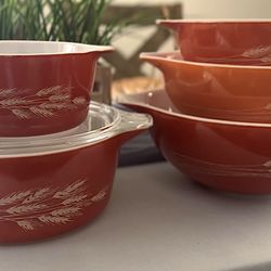 VTG PYREX Autumn Harvest - 6 piece