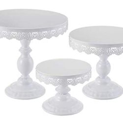 New Cake Stand Sets- White Or Gold 