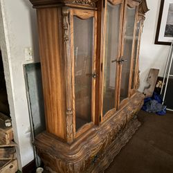 China Cabinet, Dining Set, Bedroom Dresser And Cupboard 