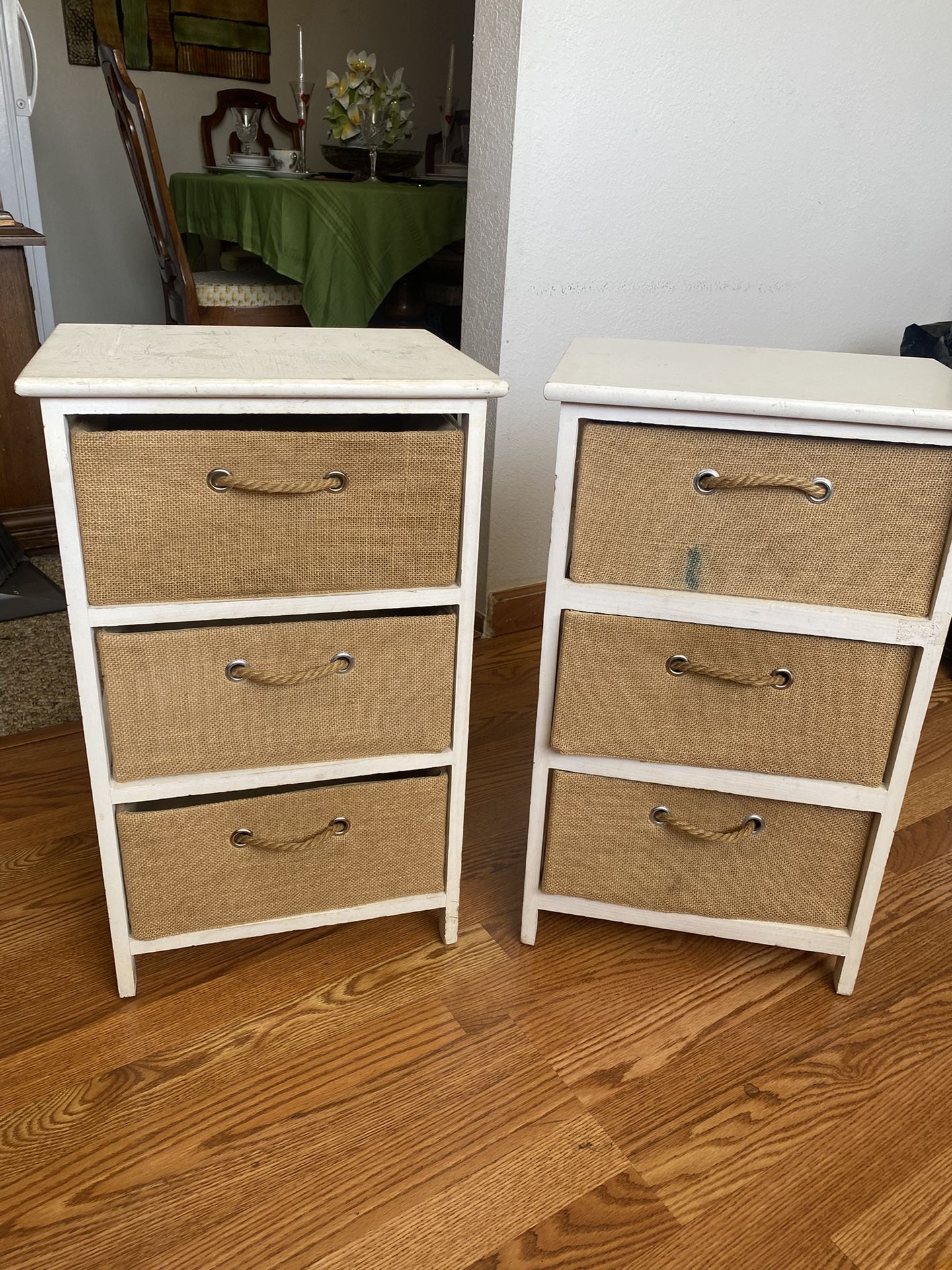 Two Beside Drawers Used