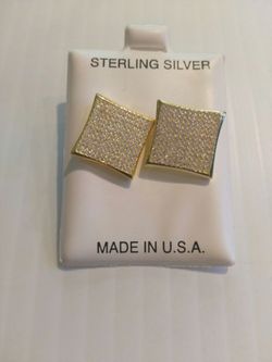 925 sterling silver screw back earings