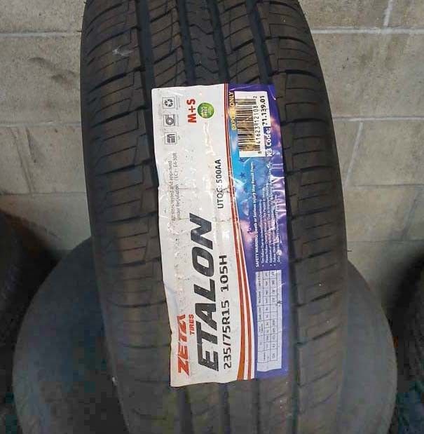 4 New Tires 235/75/15 Zeta Tires