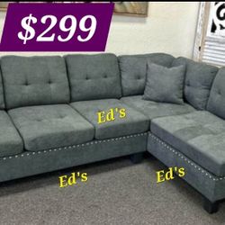 BRAND NEW 2PC SECTIONAL SOFA SET $299