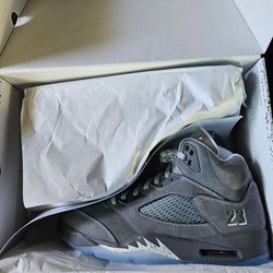 Jordan 5 wolf grey size 10.5m