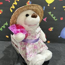 CHANTILLY LANE SINGING BEAR - KAY BEAR! 11 INCH! SINGS ILDIE SING “ TO KNOW ME”