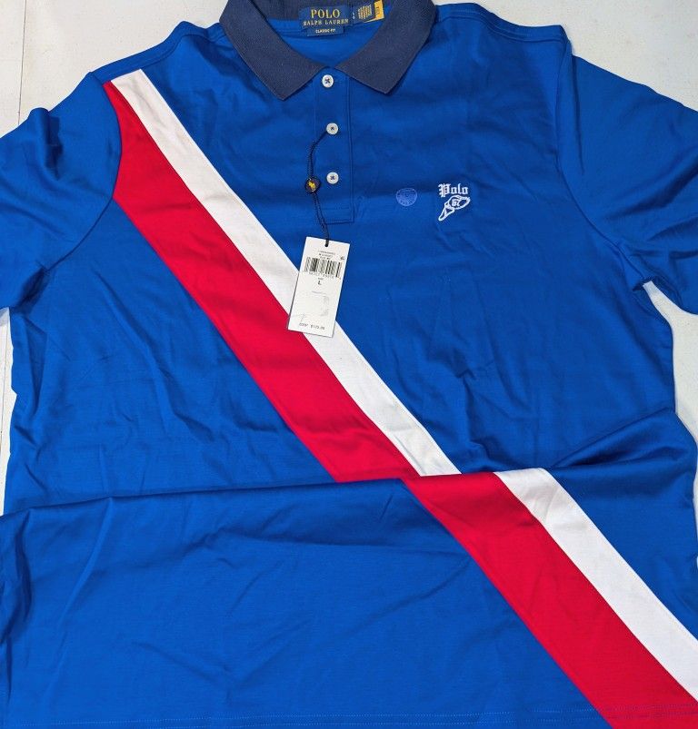 New men's polo Large Short Sleeve Collared  Shirt