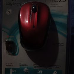 BRAND NEW RED LOGITECH MOUSE