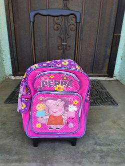 Pepper Pig Rolling Backpack Has Small Amount of Marker On The Front