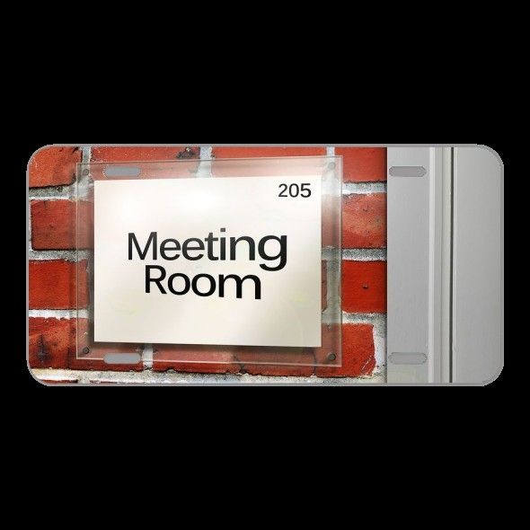 License Plate Novelty Car Front Meeting Space Door Sign Note Room
