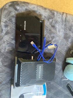 Netgear Modem and router.
