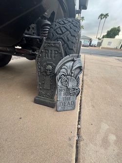 Foam Halloween headstone decor