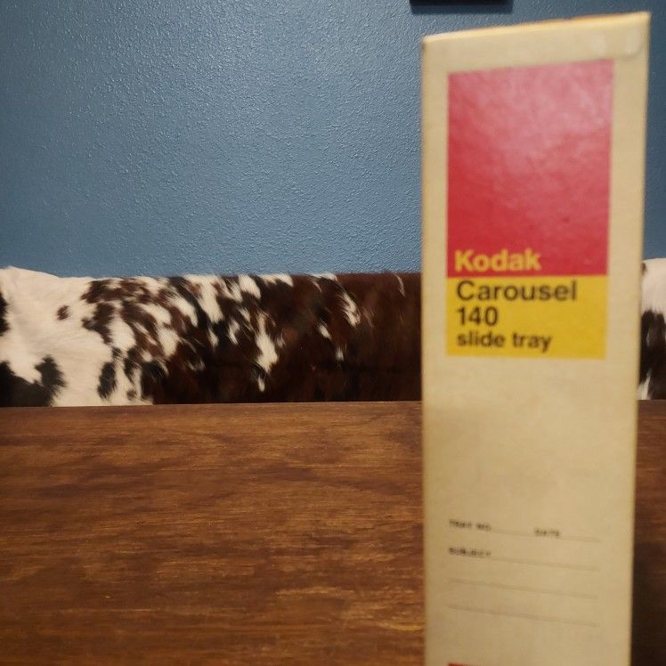 Vintage Kodak Carousel Transvue 140 Projector Slide Tray With Original Box.