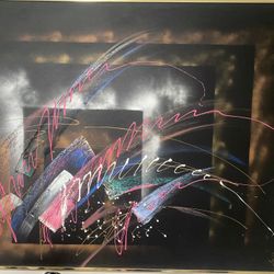 Large Oil Painting With Frame