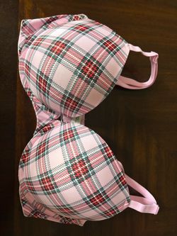 Pink (Victoria’s Secret) Plaid Push-Up Bra