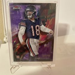 Caleb Williams purple refractor
