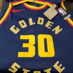 Nike Steph Curry Golden State Warriors Authentic City FQ4465-419 Size 56 2XL NWT