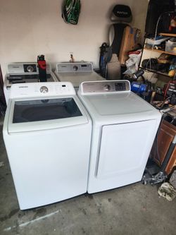 Samsung Washer And Electric Dryer Large Capacity