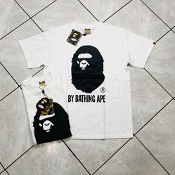 Brand New A Bathing Ape Big Ape Head Black/White Graphic Tee Size: M & L Tags Included Shipping Available 