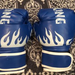 Kids Boxing Gloves Blue (read Description)