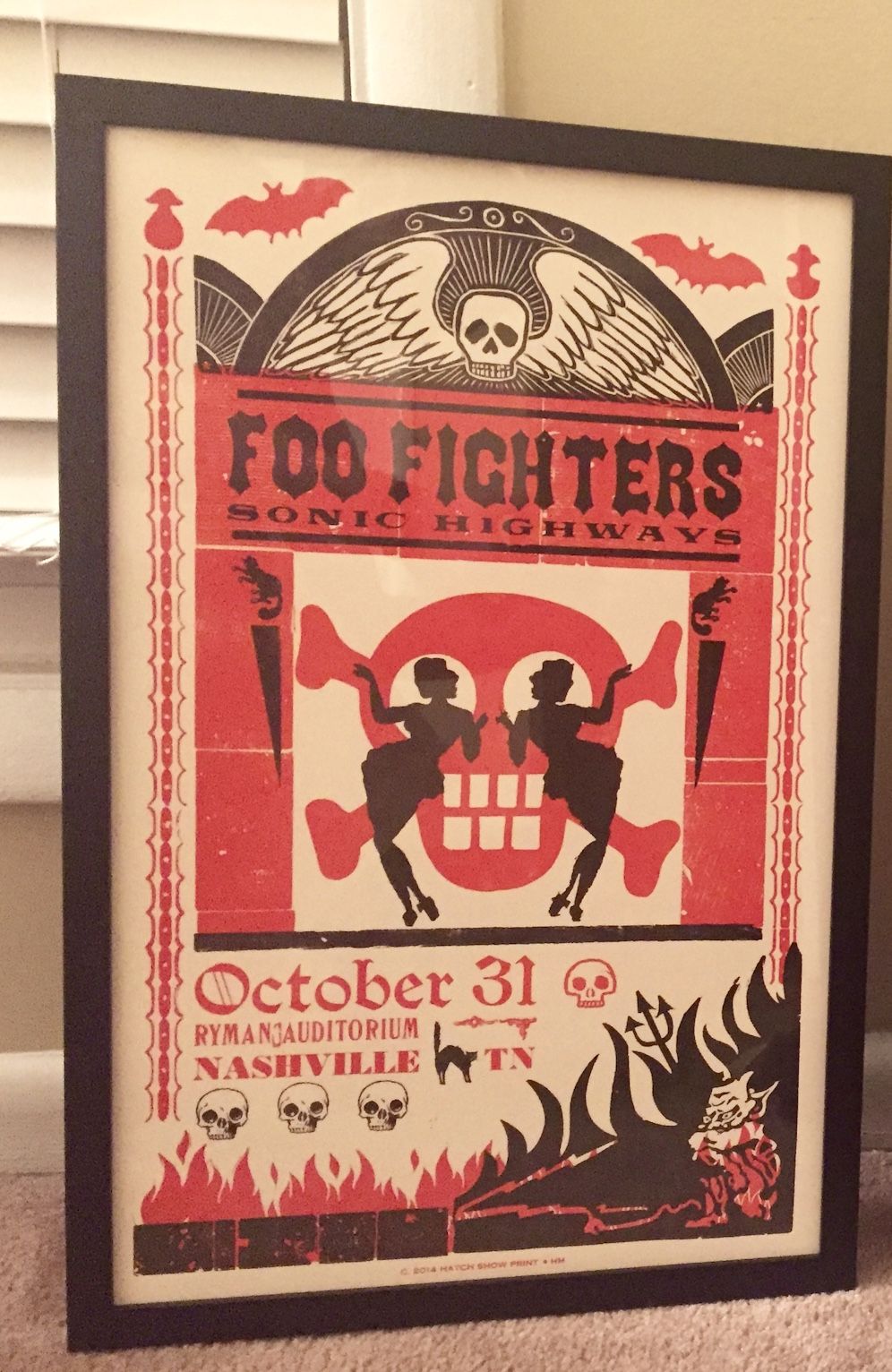 Foo Fighters Ryman Hatch print