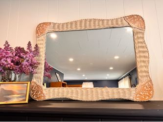 Pier 1 Wicker Wall Mirror – Jamaica Collection Coastal/Boho
